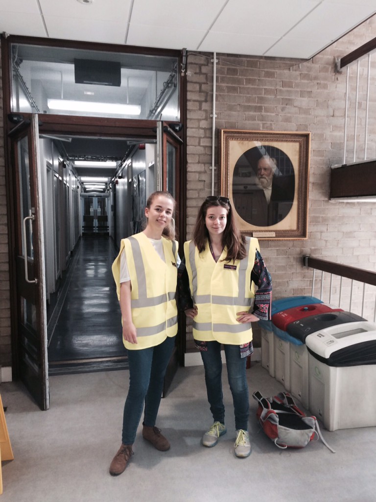 Rosie and Veronica in SEAES Williamson Building.