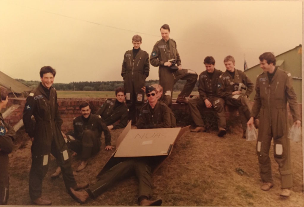 Bonus picture: Northumberland University Air Squadron (NUAS) at play, RAF Woodvale summer camp, c1981. Cold Warriors all.