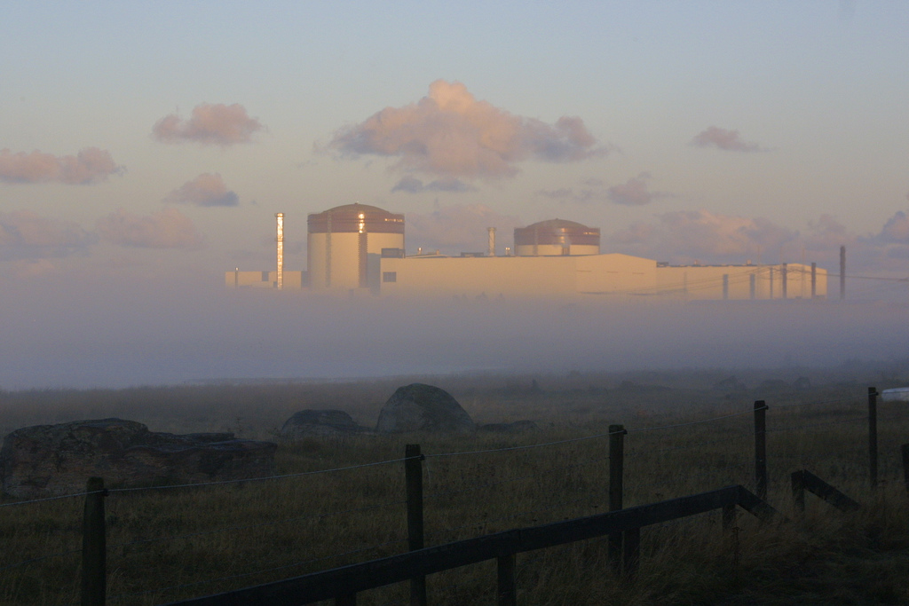 The enigmatic Ringhals nuclear power plant, Sweeden, on a particularly foggy day.
