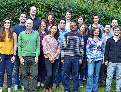 Ximena with some other members of her research group. 