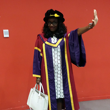 Gbemi at graduation!