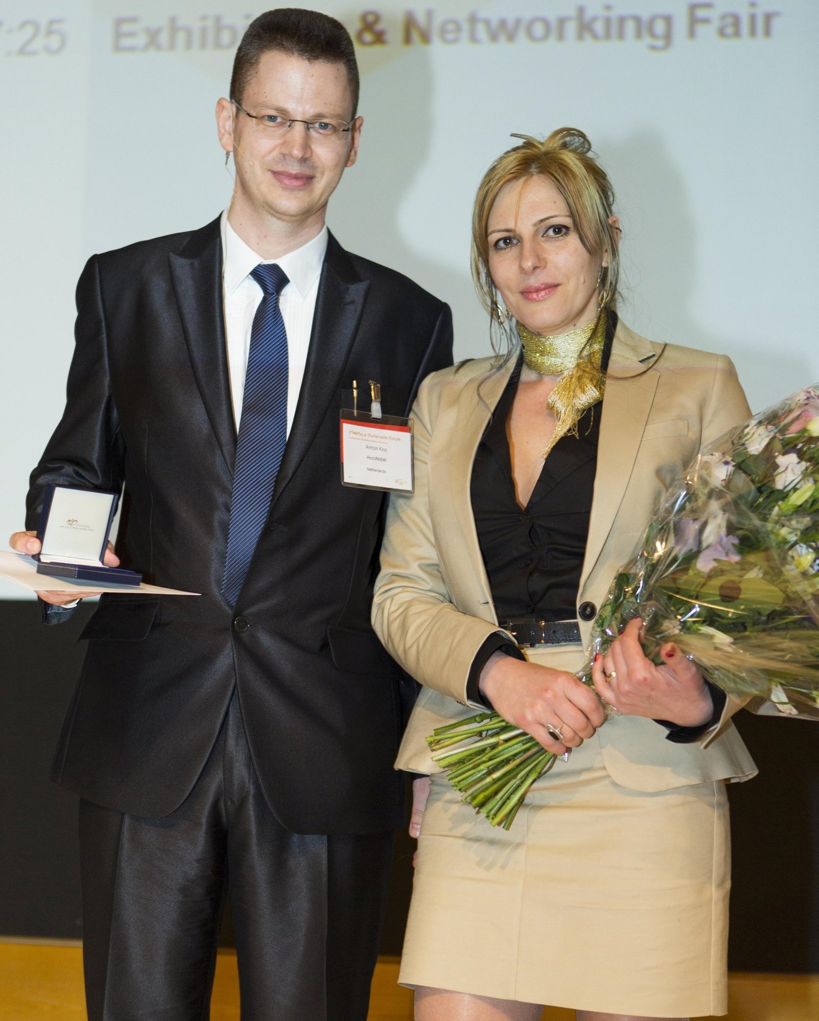 Photo X - Receiving a prestigious Dutch award (Hoogewerff Jongerenprijs) in The Hague