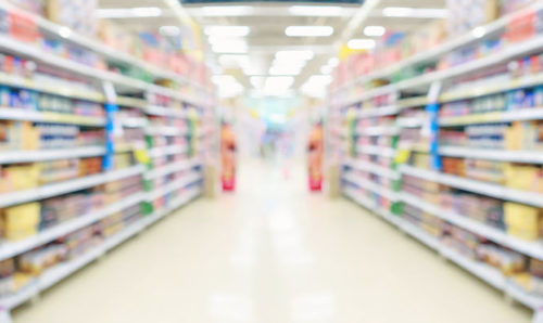 Blurry Grocery Aisle