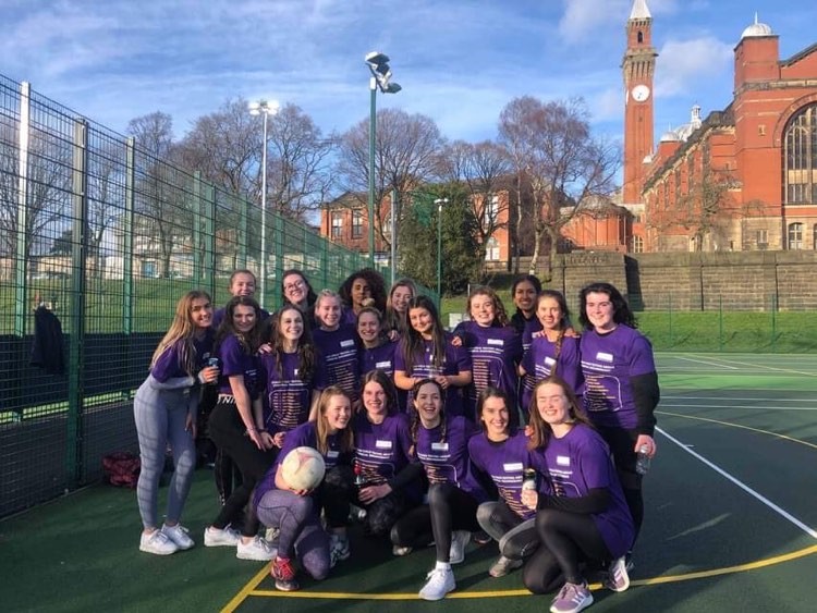 Amy with the CEAS netball team at the Frank Morton tournament