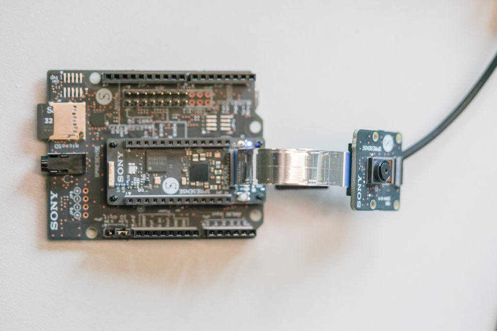 Spresense main board, extension board and camera module