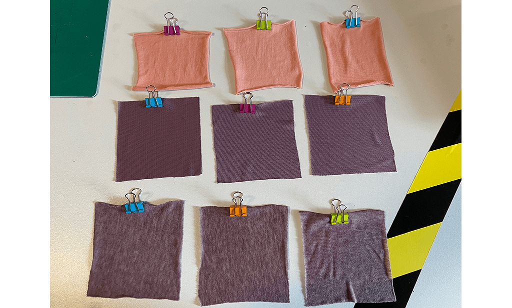 a photo of 9 fabric swatches