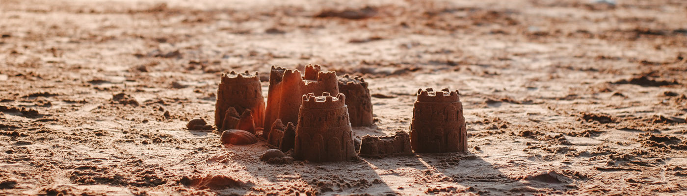 sandcastle on a beach