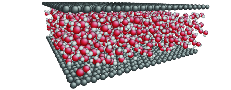 A molecular dynamics simulation of water between two graphene layers