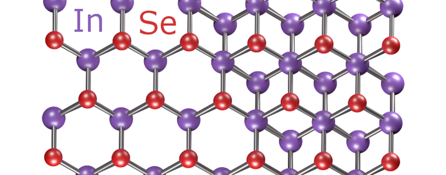 The honeycomb structure of single and bi-layers of indium selenide