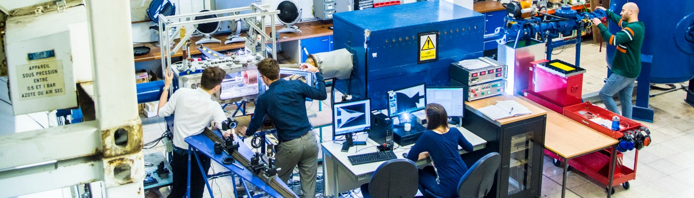 Students undertaking practical work in one of the Department's workshops.