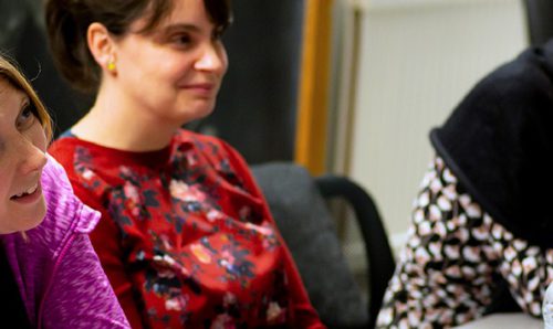 Women in Engineering event - Natalie Parish, Kate Smith and Alice Larkin speaking on a panel