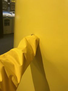 Alan Turing building, yellow walls