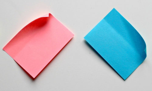 sticky notes banner