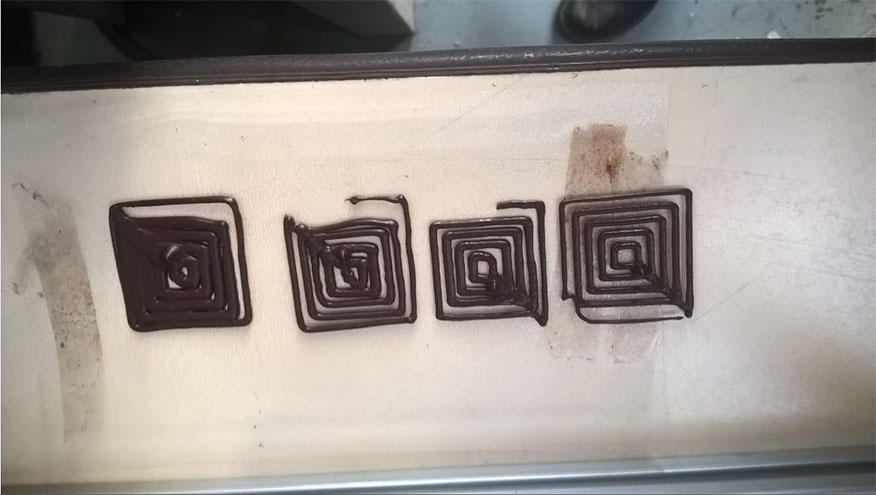 3D chocolate melting stages