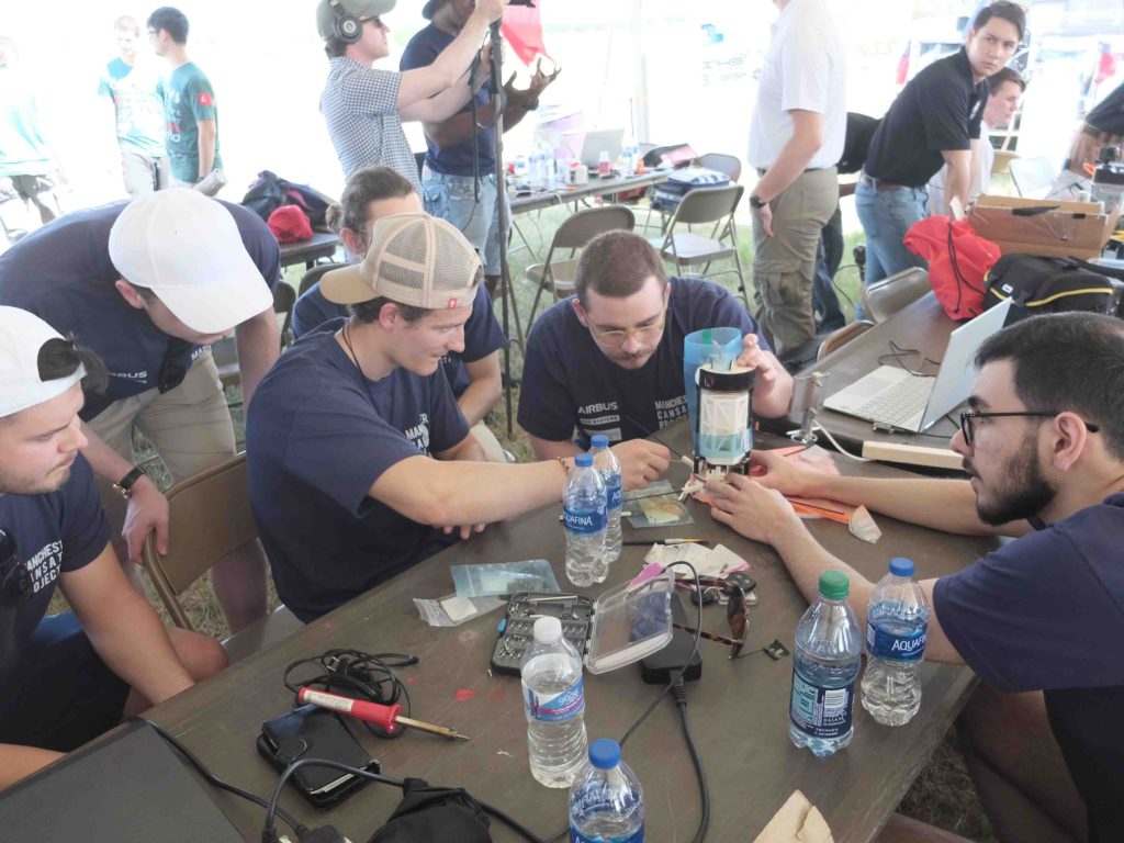 The CanSat team's launch base