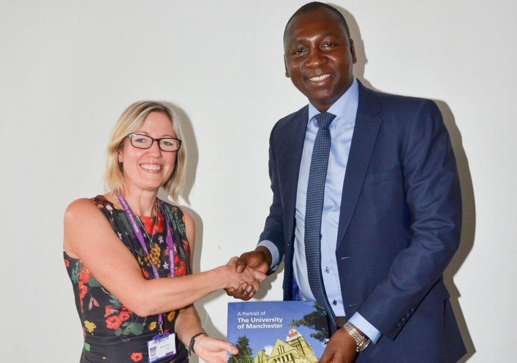 Dr Ouédraogo with Prof Alice Larkin