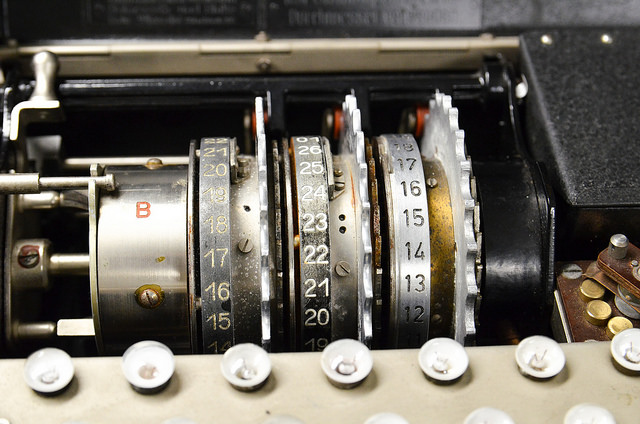 Enigma machine goes on display at The Alan Turing Institute