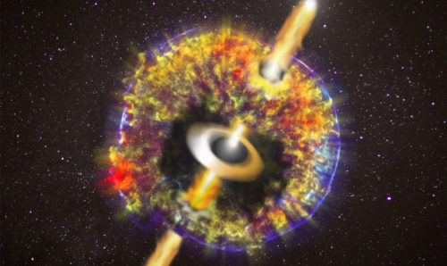 Jet of energy from a neutron star