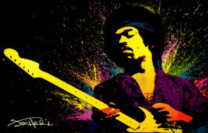 Artist's impression of Jimi Hendrix