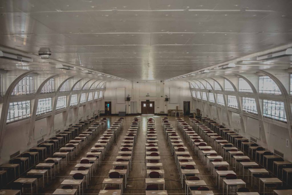 Exam hall at Sackville Street Building