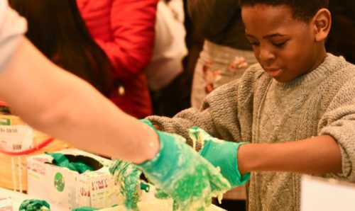 ScienceX, playing with oobleck