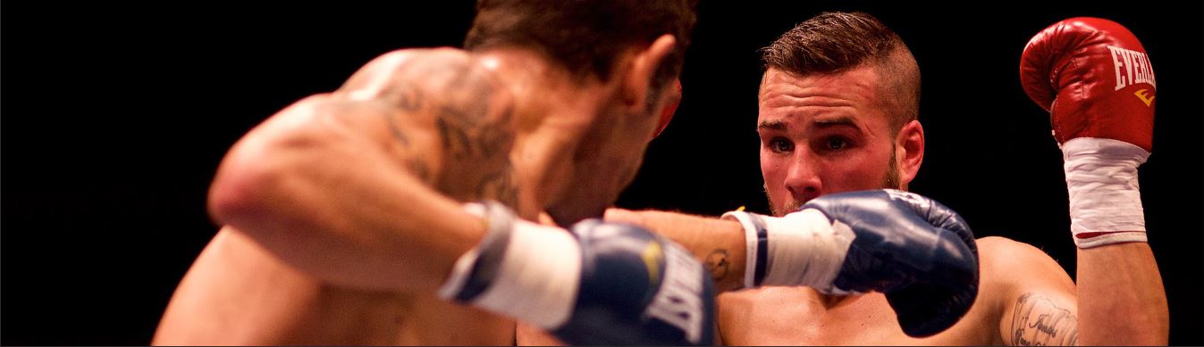 Two boxers in the ring