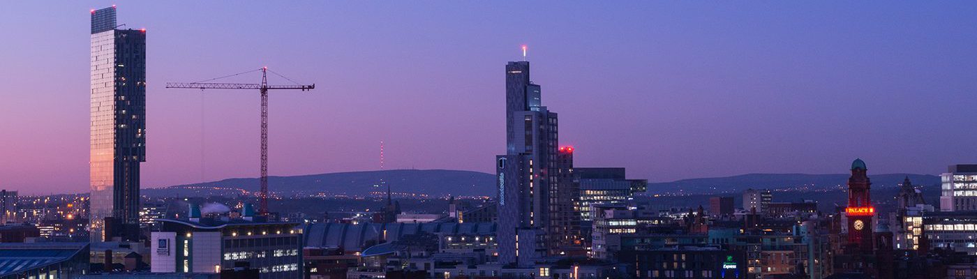 Manchester at twilight