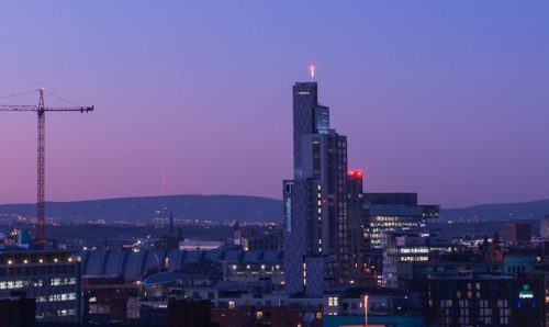 Manchester at twilight