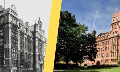 Sackville Street Building in 1902 and 2020