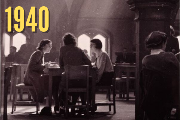 Women students in the Old Welsh chapel