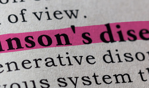 Parkinson's disease dictionary entry