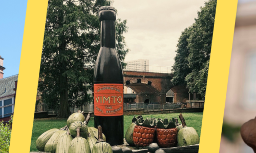 Godlee Observatory, Vimto bottle, and Archimedes statue