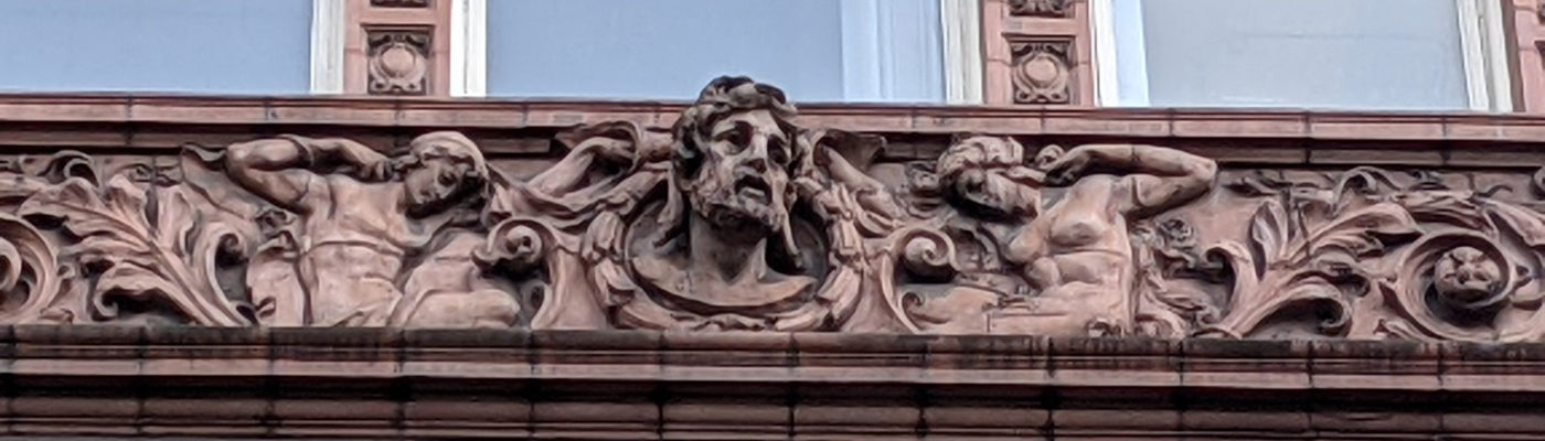 God-like relief on Sackville Street Building