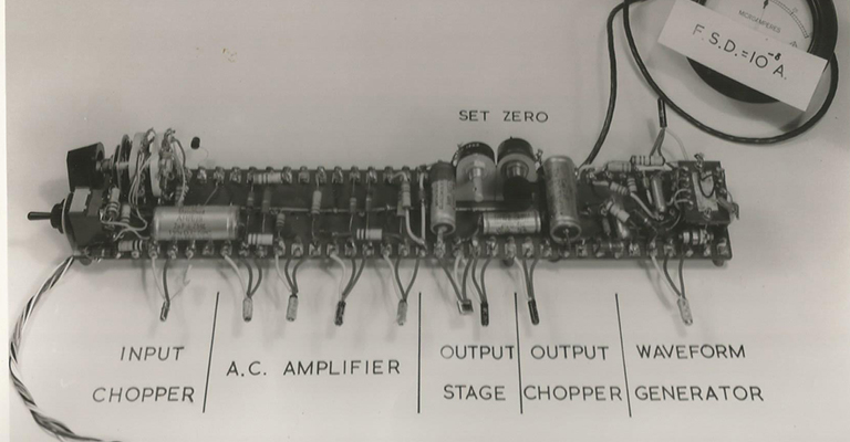 Transistorised sampling oscilloscope prototype circuit