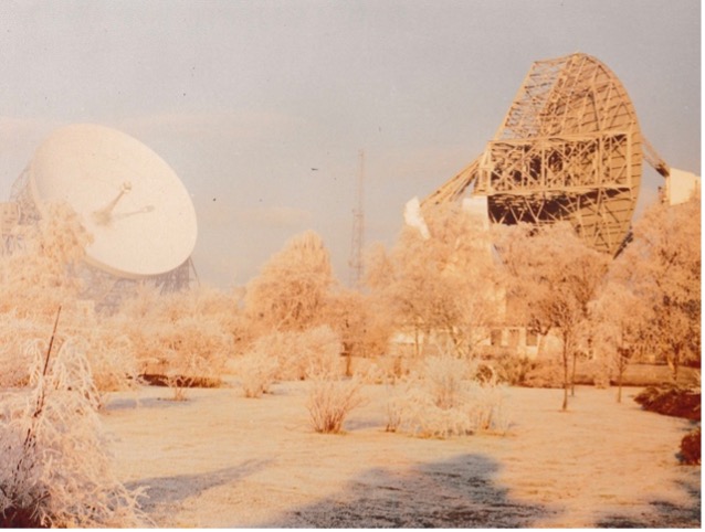 Jodrell Bank satellites – Image from The Firs Archive