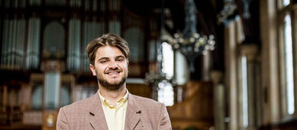 Matt Petinaud in the Whitworth Main Hall