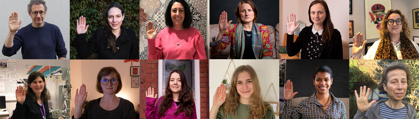 Collage of female members of University staff