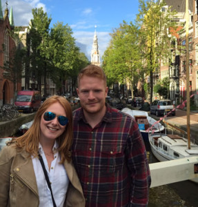 By the famous Amsterdam canal!