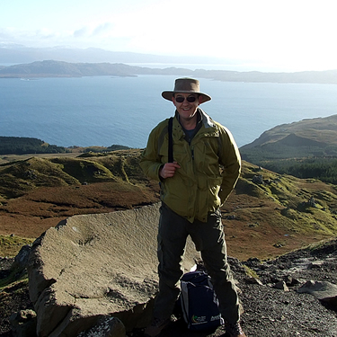 Bill walking in Scotland!