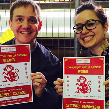Claudia and fellow #MondayMaterials star Chris at a recent Chinese New Year event