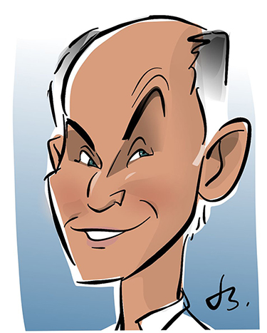 A recent caricature of Prof Withers