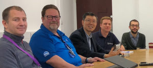 Professor Ping Xiao with colleagues from The University of Manchester and Rolls-Royce.