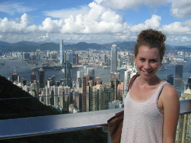 Sophie in Hong Kong as part of her Undergrad course with the School of Materials